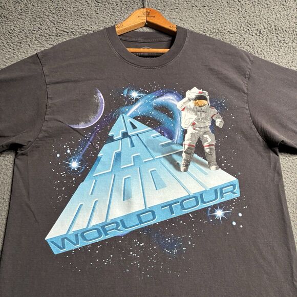 Kid Cudi To The Moon World Tour Shirt Mens Size Small Gray 2022 Hip Hop Hype - Picture 1 of 11